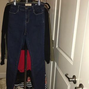 Pacsun High Rise Jegging Dark Blue Jeans Womens